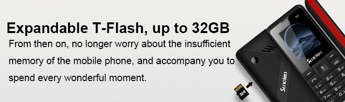 Expandable T-Flash, up to 32GB