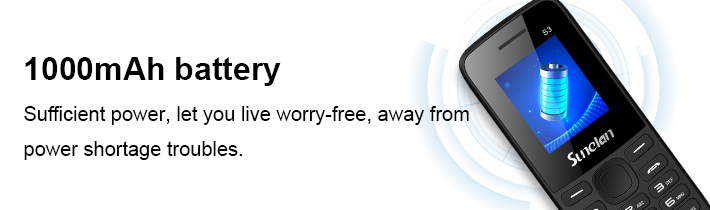 1000mAh battery