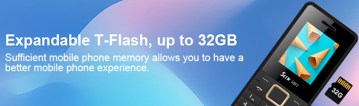 Expandable T-Flash, up to 32GB