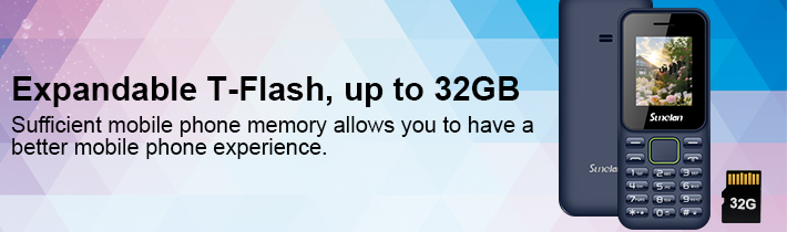 Expandable T-Flash, up to 32GB
