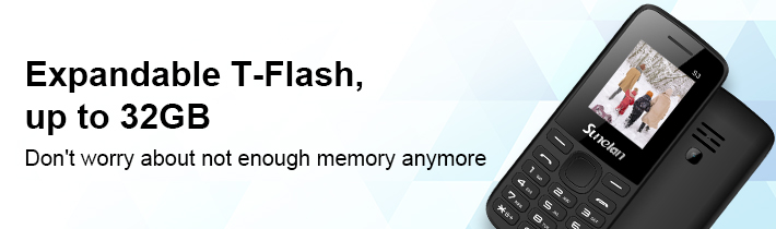 Expandable T-Flash, up to 32GB