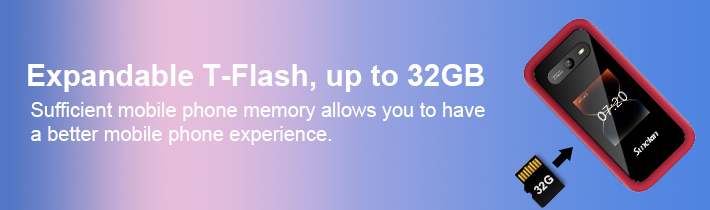 Expandable T-Flash, up to 32GB