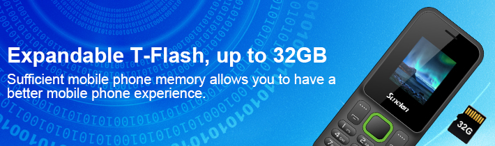 Expandable T-Flash, up to 32GB