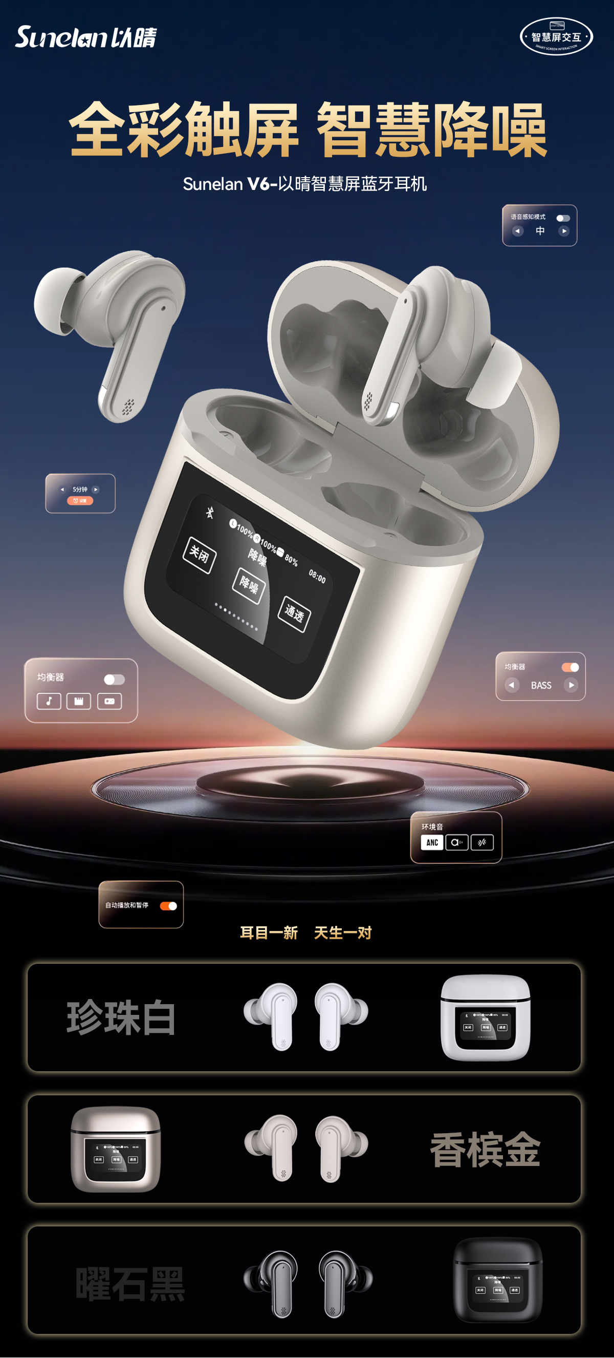 Sunelan-V6無線藍牙耳機技術特點